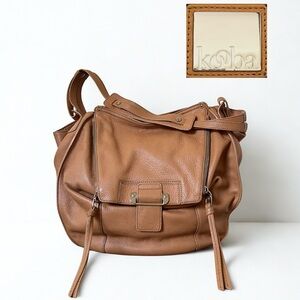 Kooba Brown Leather Shoulder Bag